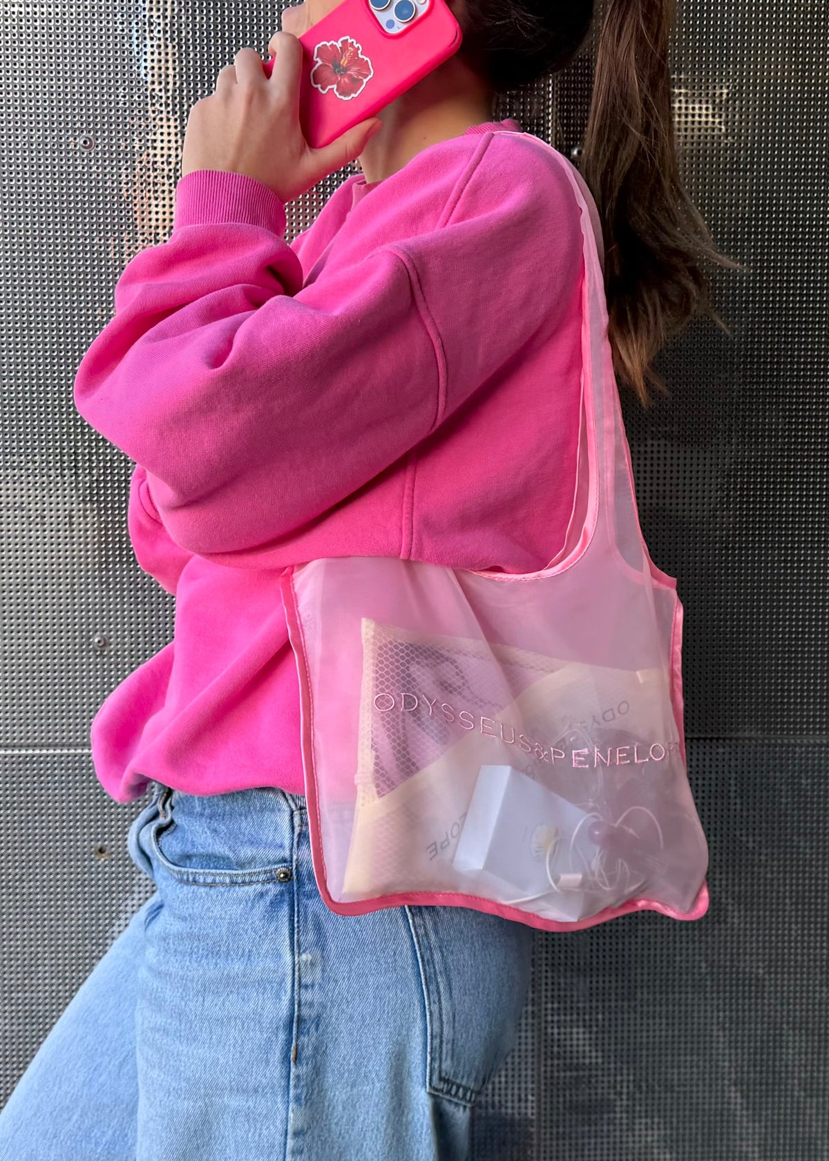 O&P tote bag - Baby pink