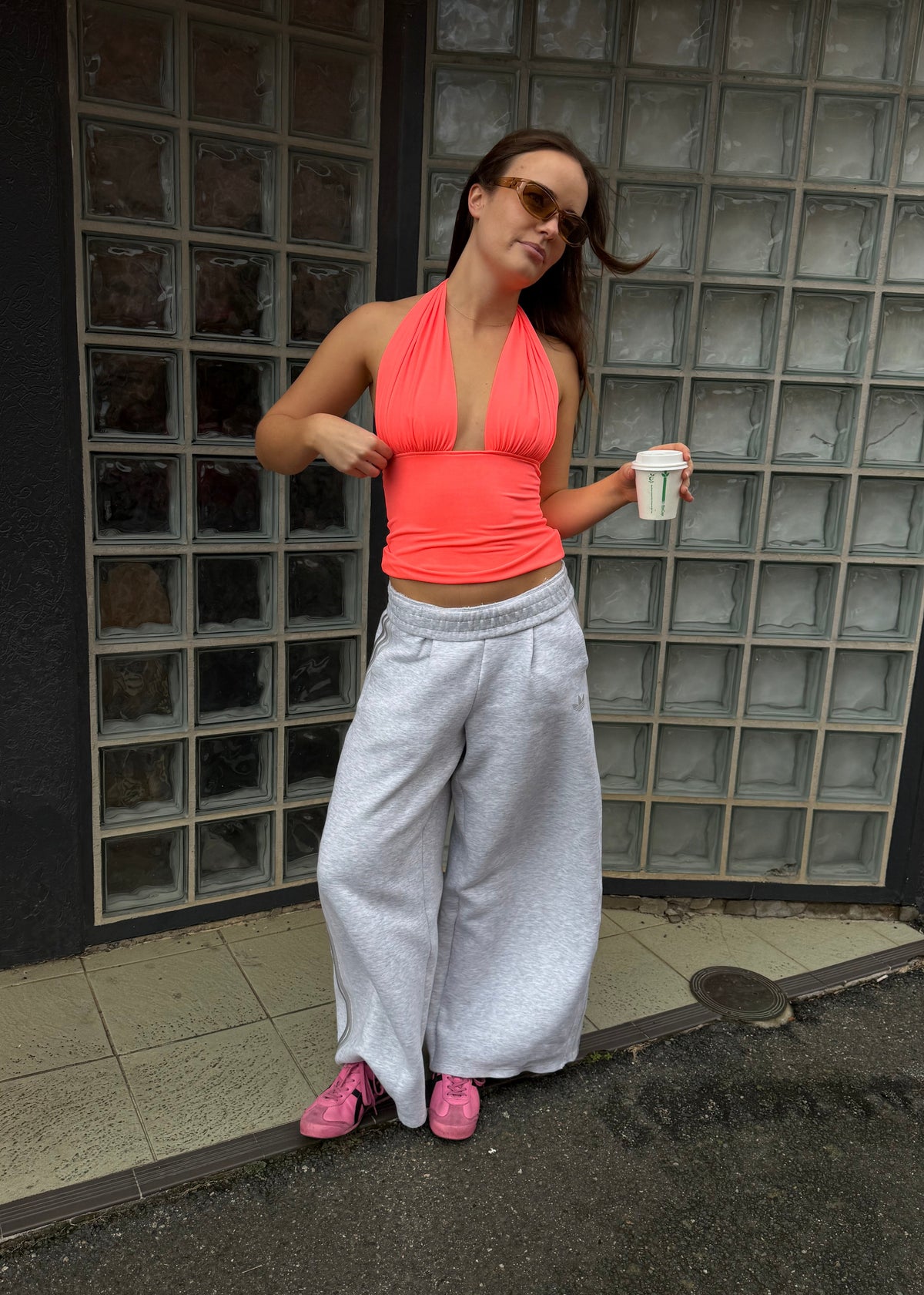 Halter top - Coral
