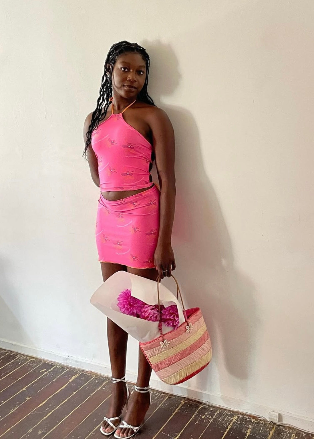 Fuchsia hibiscus - Halter top