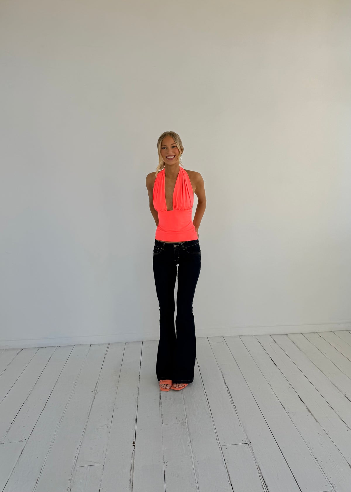 Halter top - Coral