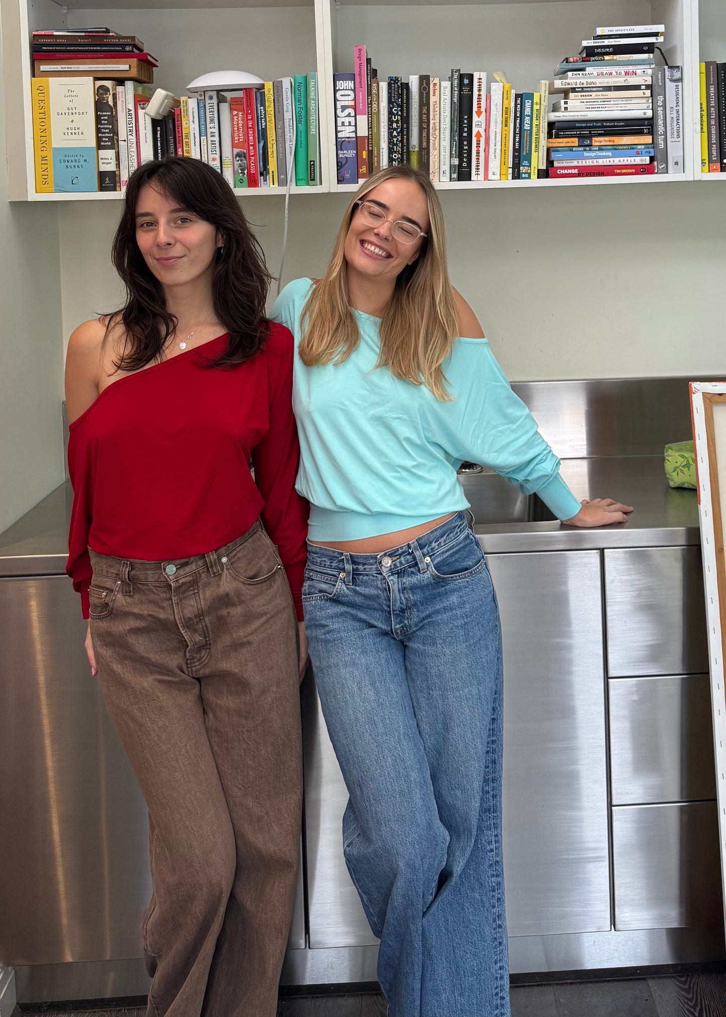 Bamboo Slouch top - Scarlet