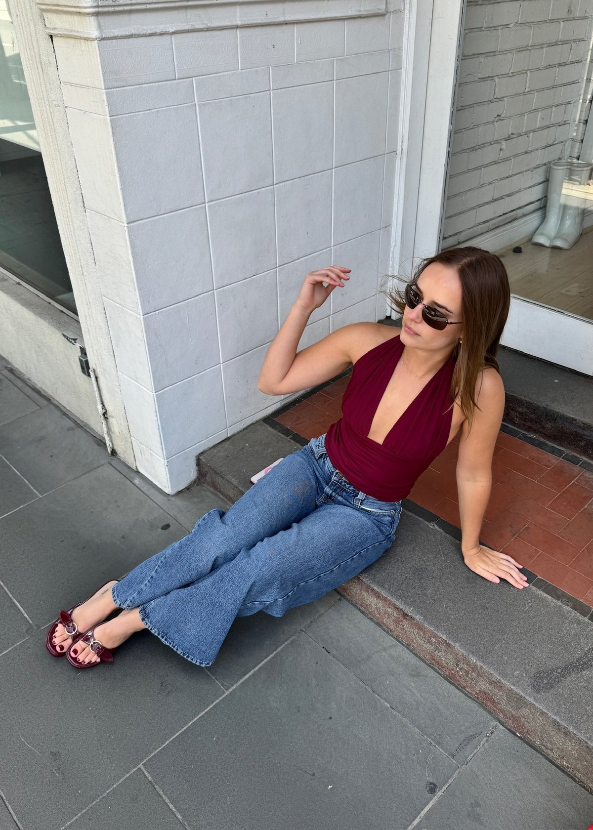 Halter top - Wine