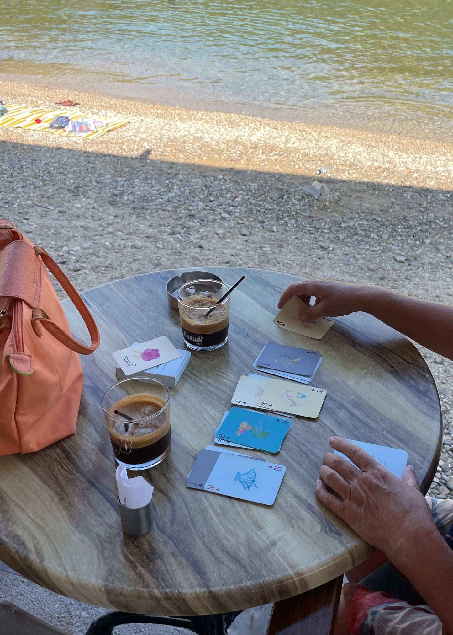 'By the sea with O&P' - Custom playing cards