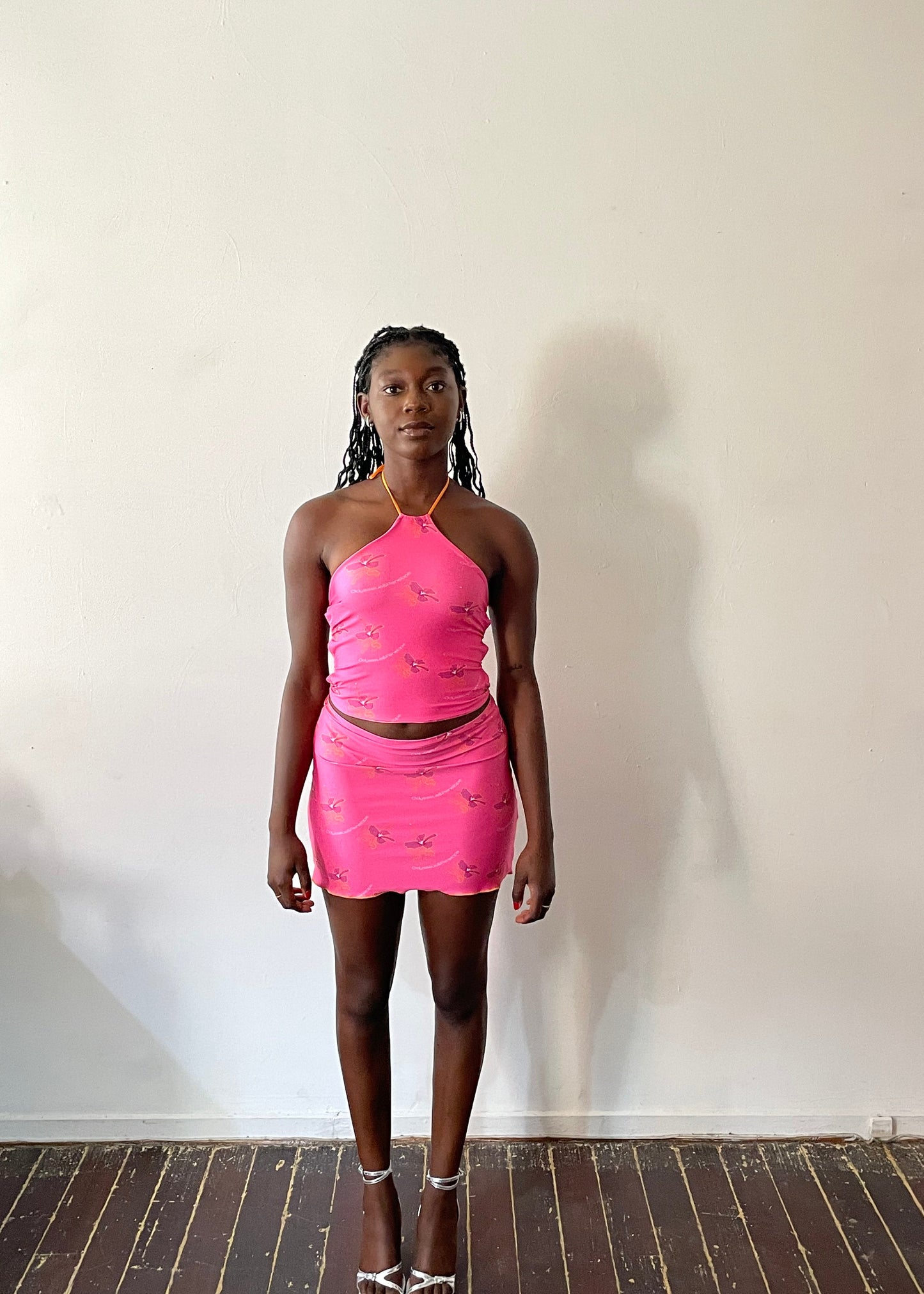 Fuchsia hibiscus - Mini skirt