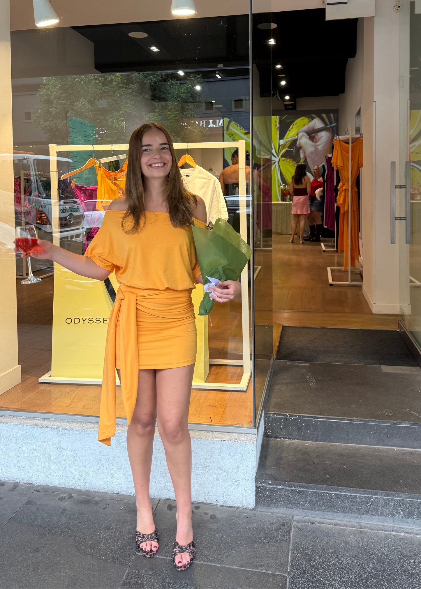 Slouchy Bamboo mini dress - Mango