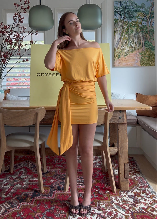 bamboo mini dress Vasara: White Bamboo & Cotton Mini Dress The Knotty Ones