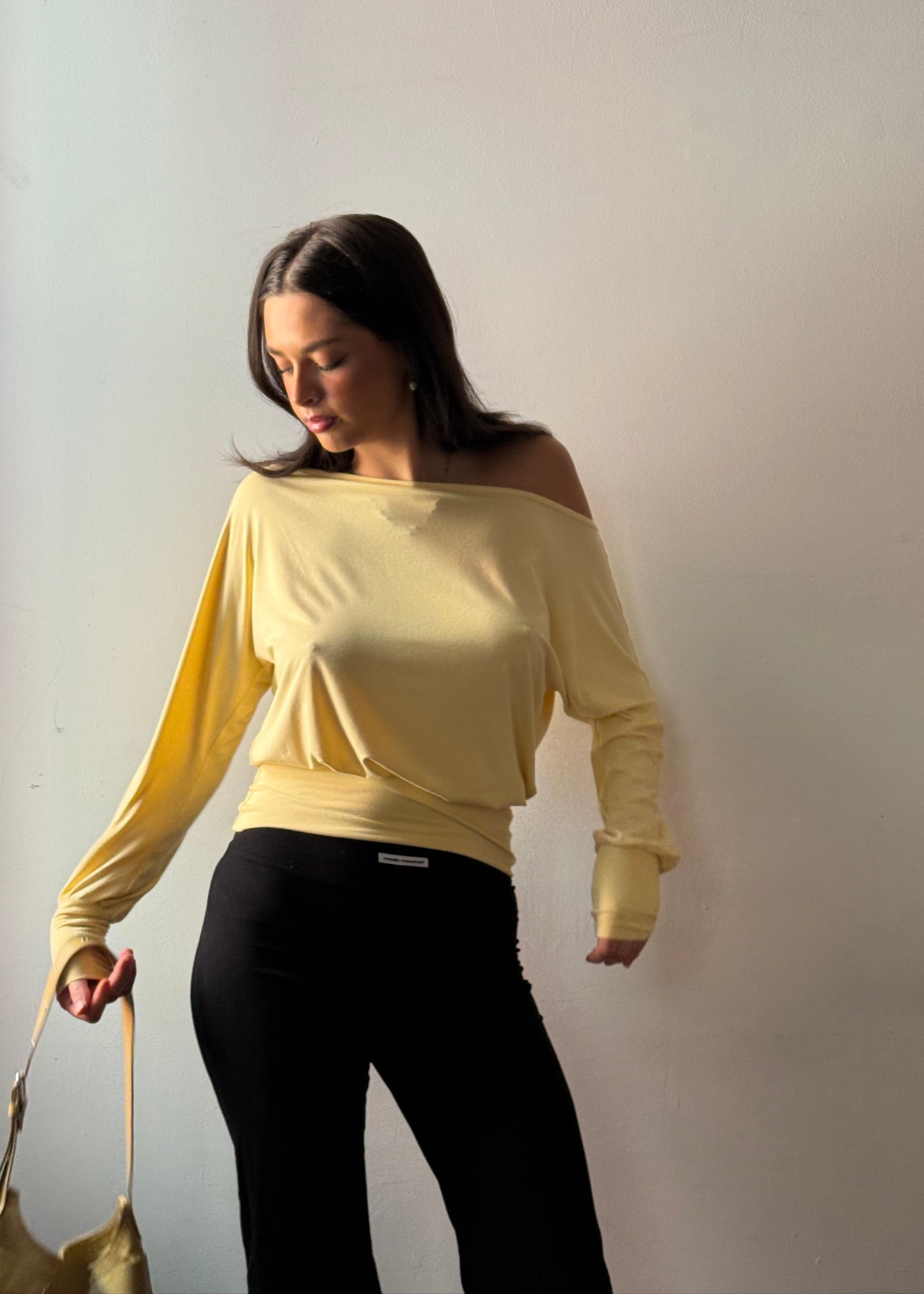Bamboo Slouch top - Butter