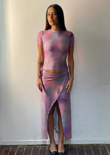 Aurora lights- tie up maxi skirt